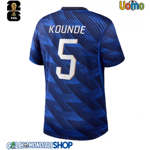 Maglie da calcio Francia Jules Kounde #5 Prima Maglia Mondiali 2026  Manica Corta